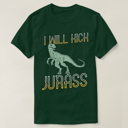 ジュラスを蹴飛ばす Tシャツ (デザイン正面)