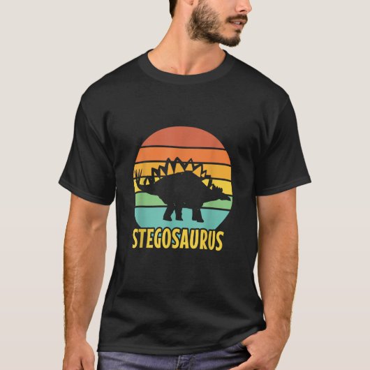 ジュラ熱狂するシック公園のためのステゴサウルス恐竜の贈り物 Tシャツ (正面)
