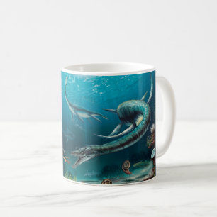 ジュラ紀のスコットランド-古代水生生命 コーヒーマグカップ