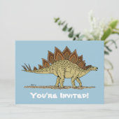 ジュラ紀の恐竜 ステゴサウルス 招待状 (スタンド正面)
