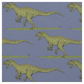 ジュラ紀の恐竜 ファブリック (クローズアップ)