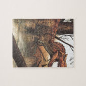 ジュラ紀の旅：自然の生息地の恐竜 ジグソーパズル (横)