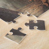 ジュラ紀の旅：自然の生息地の恐竜 ジグソーパズル (側面)