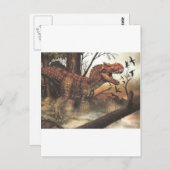 ジュラ紀の旅:自然の生息地の恐竜 ポストカード (正面/裏面)