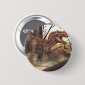 ジュラ紀の旅：自然の生息地の恐竜 缶バッジ (正面&裏面)