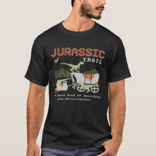 ジュラ紀の道は崩壊とベロで死んだ Tシャツ