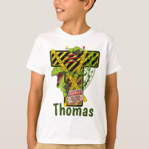 ジュラ紀アルファベット |イニシャルレター名前をカスタムする | T