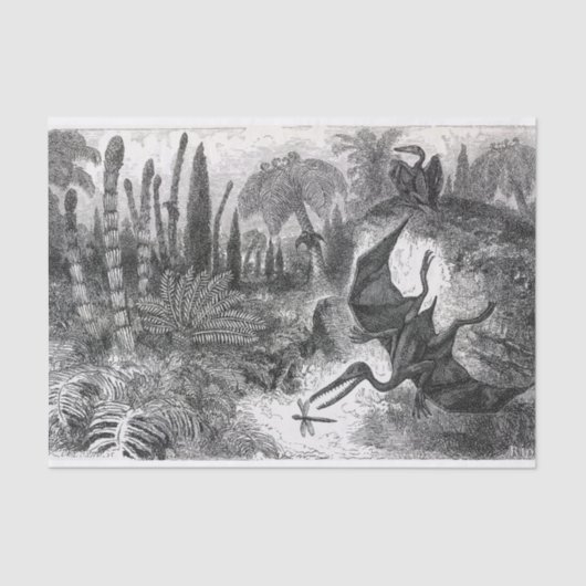 ジュラ紀プテロダクティル 薄葉紙 (正面)