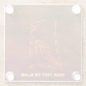 ジュラ紀化石 ガラスコースター (裏面)