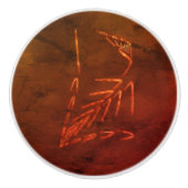 ジュラ紀化石 セラミックノブ (正面)