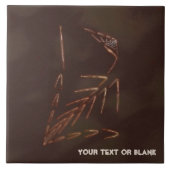 ジュラ紀化石 タイル (正面)