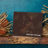 ジュラ紀化石 フォトプラーク (側面)