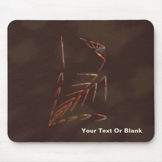 ジュラ紀化石 マウスパッド (正面)