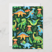 ジュラ紀恐竜スタンプ・チョンプ・アンド・ロア・ボーイ 招待状 (裏面)