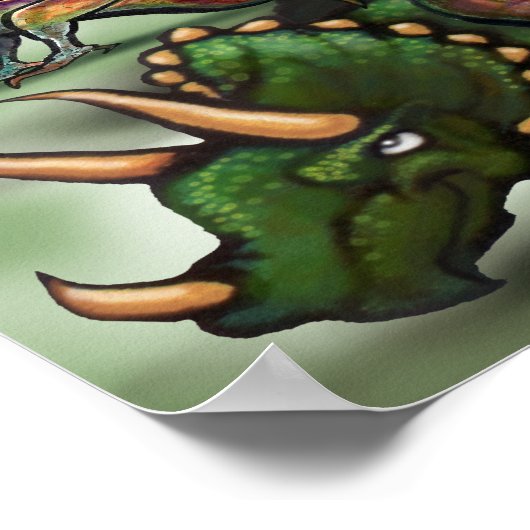 ジュラ紀恐竜 ポスター (角)