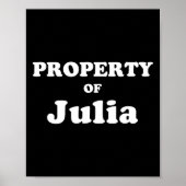 ジュリアが独身最後の記念に贈る、新郎へのユーモアあふれるギフト ポスター (正面)