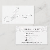 ジュリアのばら色のブライダル 名刺 (正面/裏面)
