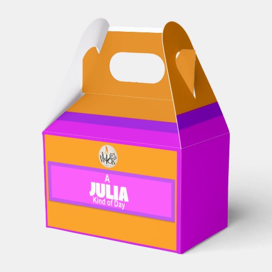 ジュリアのようなくだけた1日のプリントにジョーのウィックのロゴ フェイバーボックス (裏面サイド)