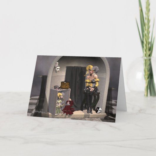 ジュリアの人形劇 – Greeting Card カード (正面)