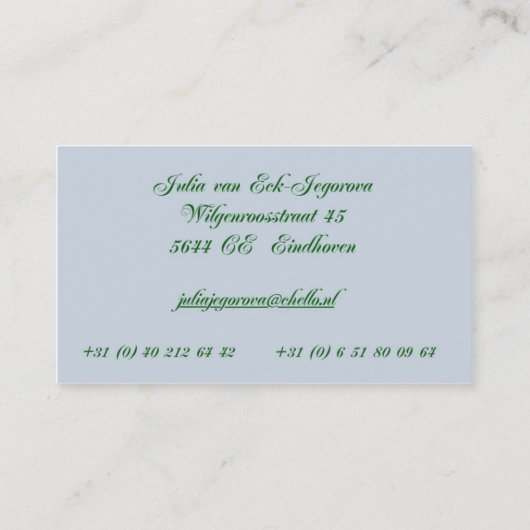 ジュリアの名刺 名刺 (裏面)