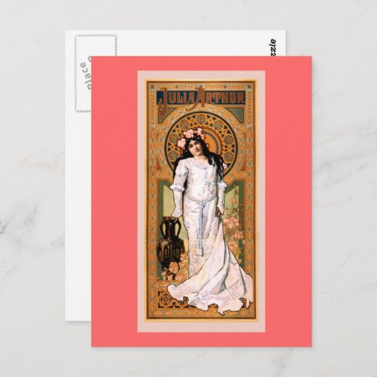 ジュリアアーサーヴィンテージポスター ポストカード (正面/裏面)