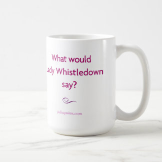 ジュリアクウィンの"Whistledown女性"マグ コーヒーマグカップ