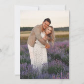 ジュリアシンプルシルバースクリプト写真リハーサルディナー 招待状 (裏面)