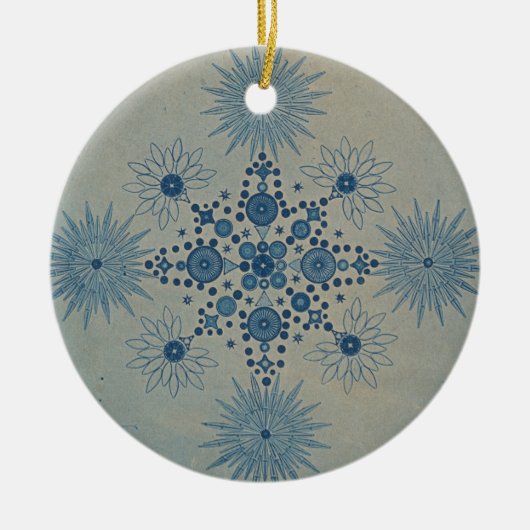 ジュリアス・ウィースナーによる珪藻類の果実 セラミックオーナメント (正面)