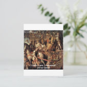 ジュリアス・シーザー「私は征服した」引用文ギフト&ティー ポストカード (スタンド正面)