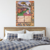 ジュリアス・シーザーRubiconを横切る， c.1470 キャンバスプリント (インサイチュ (寝室))