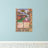 ジュリアス・シーザーRubiconを横切る， c.1470 キャンバスプリント (インサイチュ (ウッドフロア))