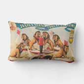 ジュリアス・シーズのサーカスのポスターと彼のライオン ランバークッション (裏面)