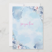 ジュリアナの誕生日招待状カード 5" x 7" 招待状 (裏面)