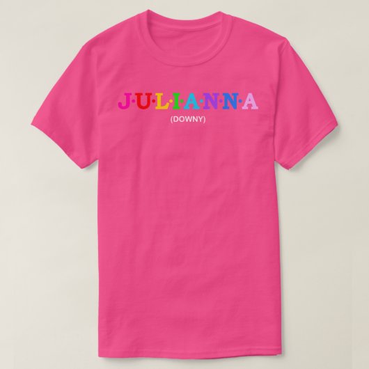 ジュリアナダウン Tシャツ (デザイン正面)