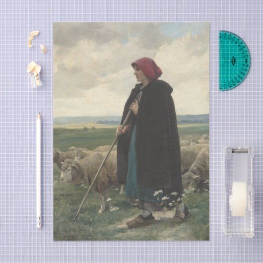 ジュリアン・デュプレによる群れのミディング 薄葉紙 (クラフト)