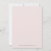 ジュリアン |赤面の水彩汚れ金ゴールド結婚ズ 招待状 (裏面)