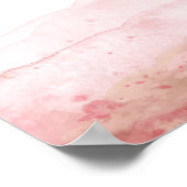 ジュリアン |赤面ピンクウォーター結婚カラーへようこそ ポスター (角)