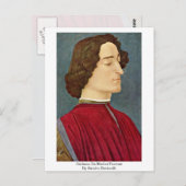 ジュリアーノデメディチポートレートバイサンドロボッティチェリ ポストカード (正面/裏面)