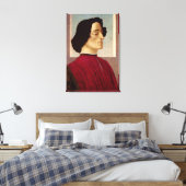 ジュリアーノ・デ・メディチのポートレートc.1480 キャンバスプリント (インサイチュ (寝室))