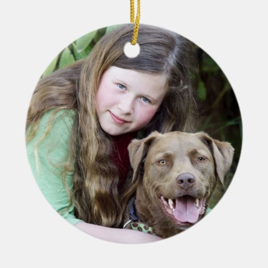 ジュリア及びヒイラギのオーナメントT セラミックオーナメント (正面)