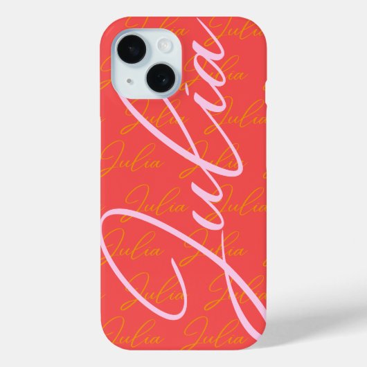 ジュリア名デザインパターン Case-Mate iPhoneケース (裏面)
