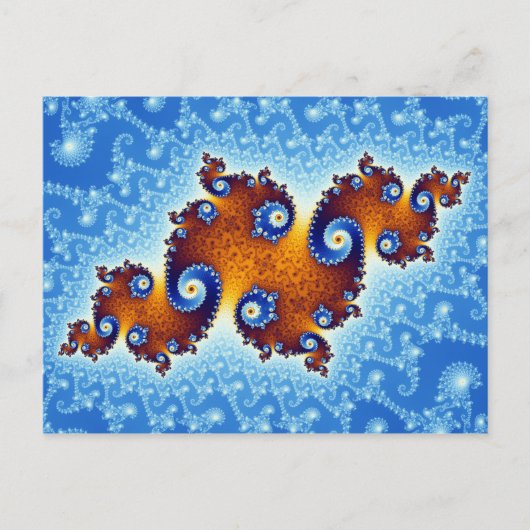 ジュリア島マンデルブロ集合 ポストカード (正面)