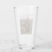 ジュリア・ギャザリング・バラ（美しい少女と花） タンブラーグラス (裏面)