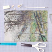 ジュリア・ベックによるフェンス付きフォレスト・グラード 薄葉紙 (クラフト)