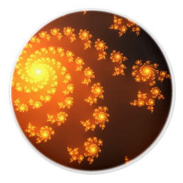 ジュリアMandelbrotの抽象的なフラクタルの芸術 セラミックノブ