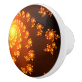 ジュリアMandelbrotの抽象的なフラクタルの芸術 セラミックノブ (右)