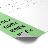 ジュリエッタフォント合字ポスター ポスター (角)