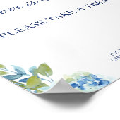 ジュリエットダスティブルーデザート結婚バーの看板 ポスター (角)