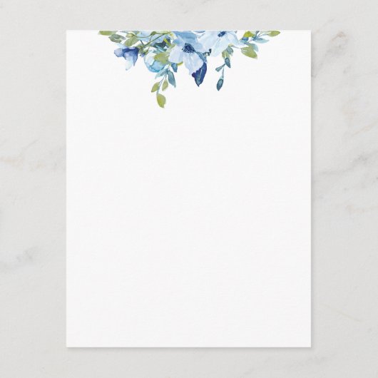 ジュリエットダスティブルーフラワーズ結婚詳細 エンクロージャーカード (裏面)