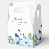 ジュリエットダスティブルー結婚フローラの切妻用箱 フェイバーボックス (オープン)